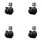 Service Caster 2'' Nylon Twin Wheel Caster with Brake and Corner Mount Bracket , 4PK SCC-GR02S50-NYS-B-716-4-CB90-4 - alternate 1